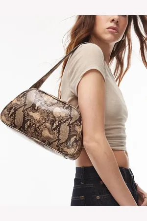 Topshop Stacy shoulder bag in snake