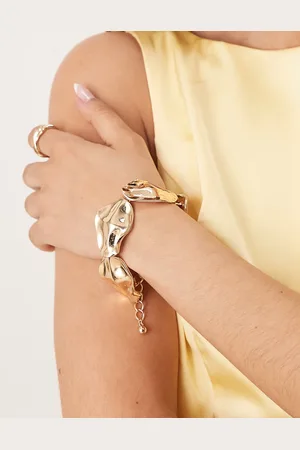 ASOS Textured chunky bracelet in tone