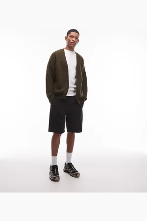Topman Washed cotton shorts in