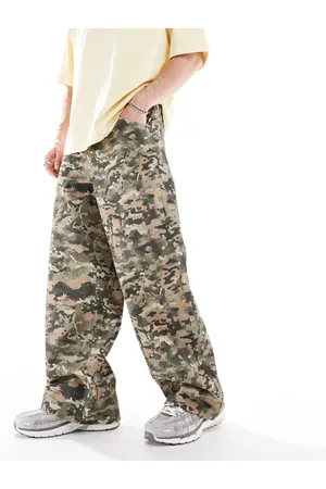 ASOS Super baggy trousers in camo print