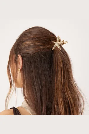 DesignB London Metal seashell hair claw in