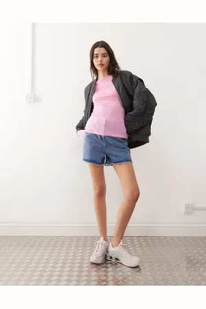 Reclaimed Denim mom shorts in denim wash