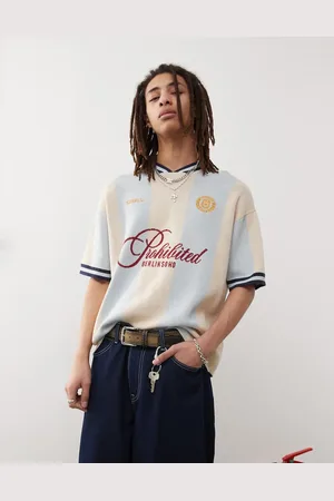 Prohibited Knitted short sleeve jumper in