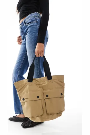 Barbour Transport tote bag in golden khaki