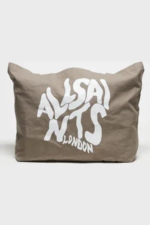 AllSaints Orlando unisex shopper tote bag in chestnut