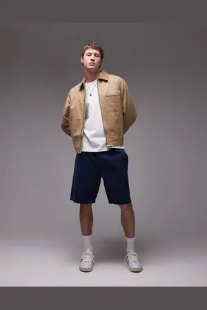 Topman Washed cotton chino shorts in