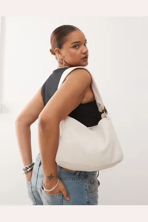 Motel Tetira slouchy shoulder bag in cream