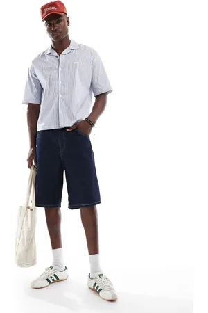 Pull&Bear Baggy denim short in indigo