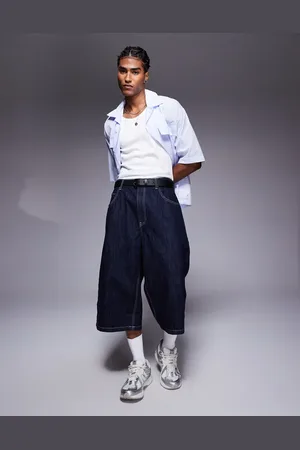 Bershka Oversized jort in dark