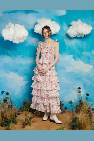 Sister Jane Ruffle tiered ruffle maxi skirt co-ord in