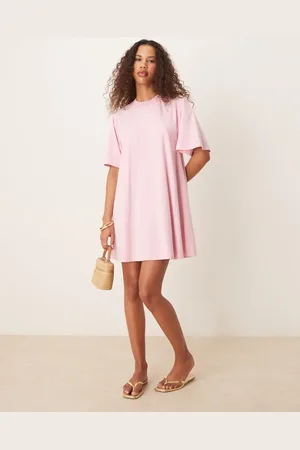 ASOS T shirt swing mini dress in washed