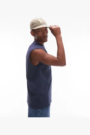 Topman Oversized fit sleeveless t-shirt in washed