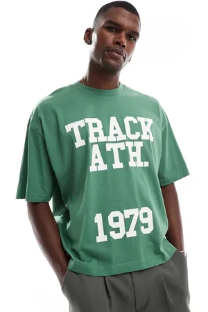 ASOS Boxy oversized t-shirt with sports graphic in
