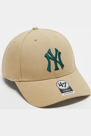 47 Brand NY Yankees contrast logo clean up cap in beige