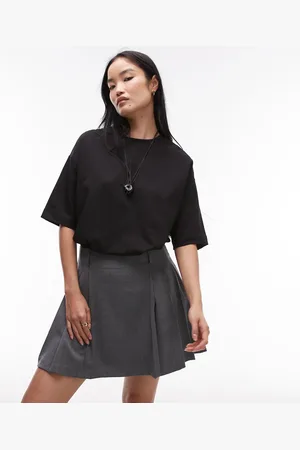 ARKET Cotton rich stretch interlock long line short sleeve t-shirt in
