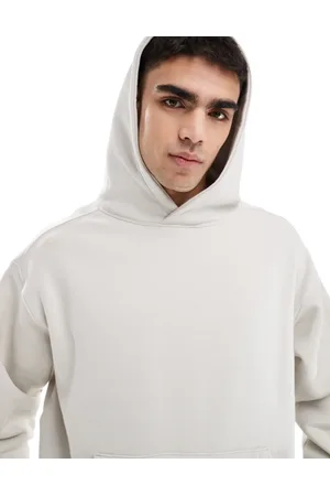 Cotton On Cotton On box fit crew hoodie in bone