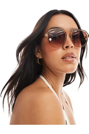 Stradivarius Aviator sunglasses in light