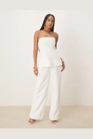 Six Stories Tailored wide leg trouser co-ord in