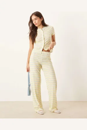 ASOS Wide leg trouser co-ord in stripe