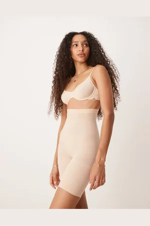 Spanx Seamless Power High Waisted Short in Beige - BEIGE