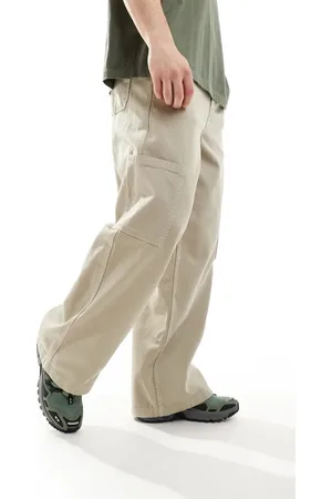 ASOS Super baggy cargo trousers in beige