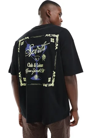 ASOS Oversized t-shirt with martini graphic in