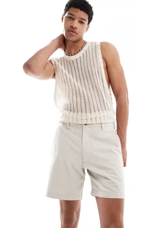 Hollister Linen above the knee short in beige