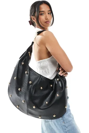 New Look Studded slouch shoulder bag in