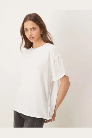 Free People Nina oversized t-shirt in sand dollar