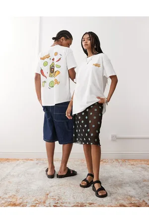 Reclaimed Unisex oversized t-shirt with spicy tequila print in