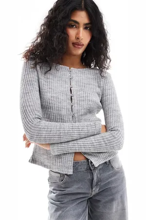 ASOS Knit look cardigan in marl
