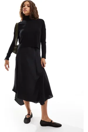 AllSaints Lena two in one dress in back