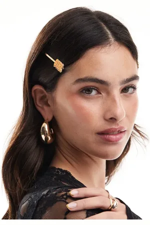 Pieces® Halloween Spooky Girl hair slides in orange and white