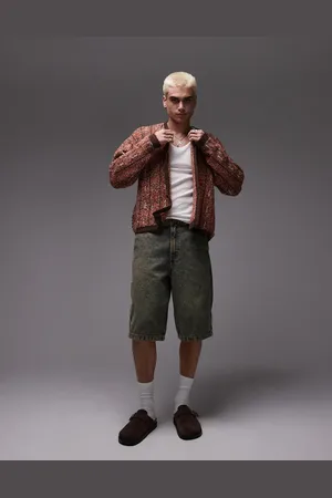 Dickies Madison loose fit denim shorts in indigo with fade