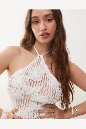 Amy Lynn Cici halter neck crochet top co-ord in