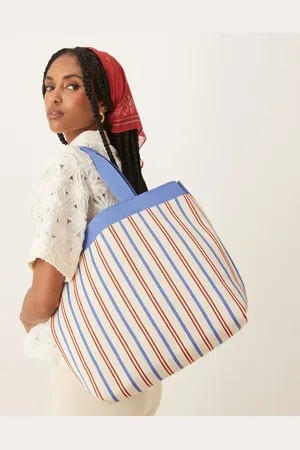 Beck Söndergaard Lillian stripe canvas tote bag in