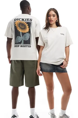 Dickies Sunflower graphic back print t-shirt in off - exclusive to ASOS