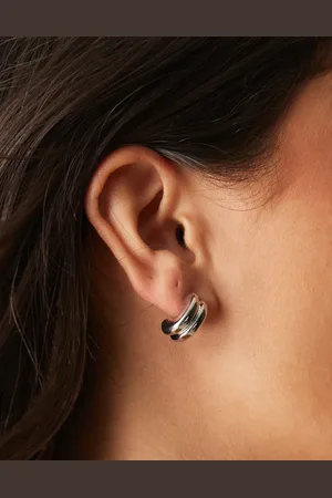 DesignB London Layered hoop earrings in