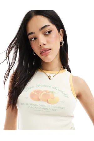 Cotton On Cotton On Peach high neck vest in coconut