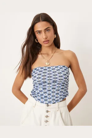 Free People Boulevard geo print tube top in