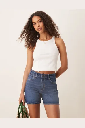 Wrangler Cowboy 5inch denim shorts in dark