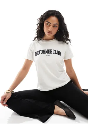 JJXX Reformer club t-shirt in cream