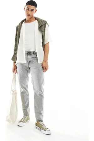 ASOS Tapered fit jeans in acid wash