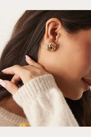 Accessorize Twist knot stud earring in
