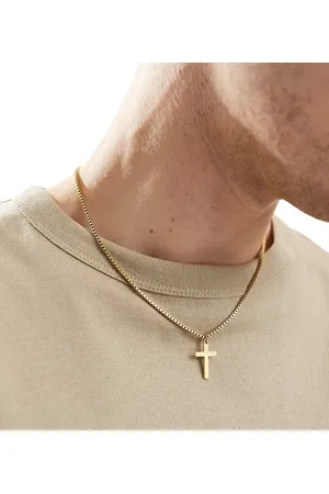 LOST SOULS Cross pendant necklace in 18k plated