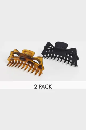 KITSCH Plastic Jumbo Classic Claw Clips 2pc - NOC