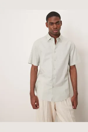 ASOS Formal linen blend regular shirt in mint