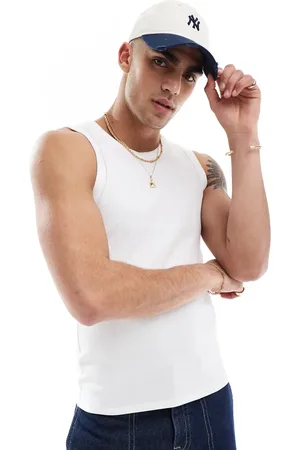 ASOS Muscle fit rib vest in
