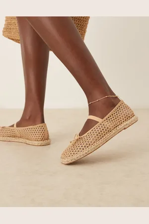 ASOS Jennie espadrille ballet flat in natural weave