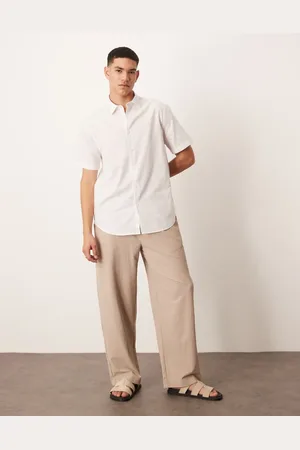 ASOS Formal linen blend regular shirt in